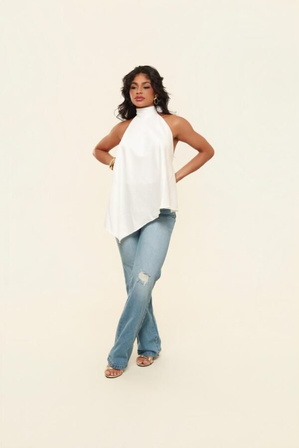 Blusa de cetim